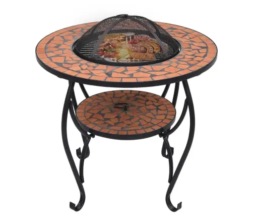 Tuleasemega Laud, Terrakota, 68 cm Keraamiline