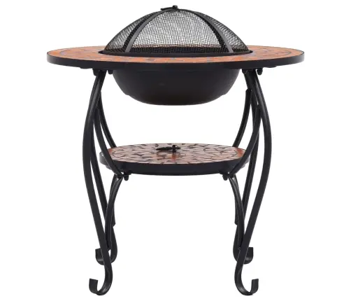 Tuleasemega Laud, Terrakota, 68 cm Keraamiline