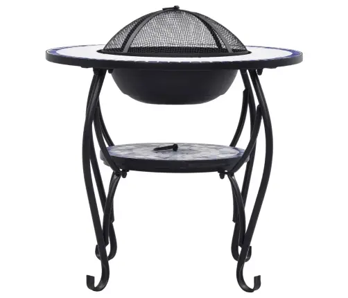 Tuleasemega Laud, Sinine Ja Valge, 68 cm Keraamiline