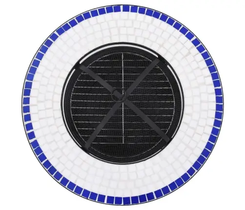 Tuleasemega Laud, Sinine Ja Valge, 68 cm Keraamiline