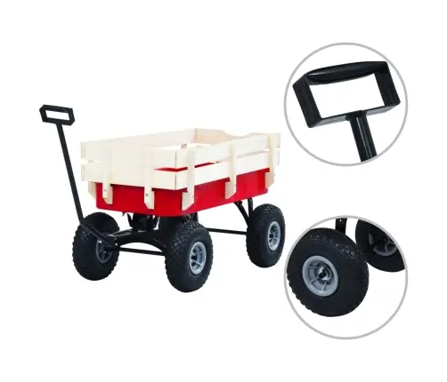 Rokas Ratiņi, 150 Kg, Sarkani Vidaxl