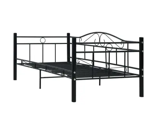 Päevavoodi, Must, Metall, 90 X 200 Cm