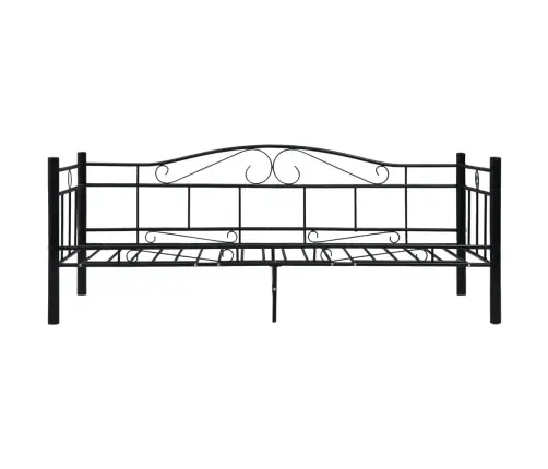 Päevavoodi, Must, Metall, 90 X 200 Cm