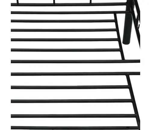 Päevavoodi, Must, Metall, 90 X 200 Cm