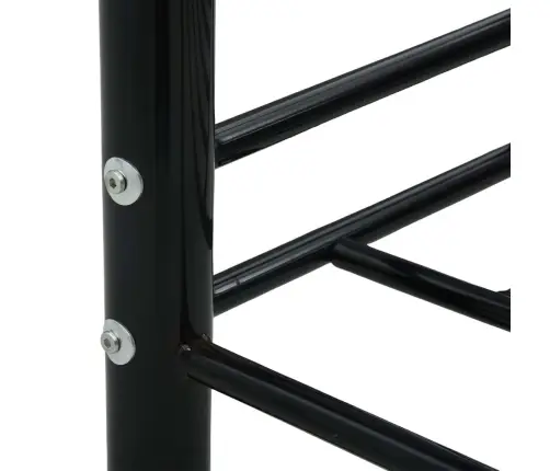 Päevavoodi, Must, Metall, 90 X 200 Cm