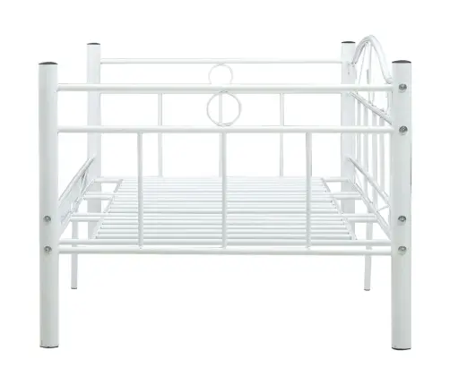 Päevavoodi, Valge, Metall, 90 X 200 Cm