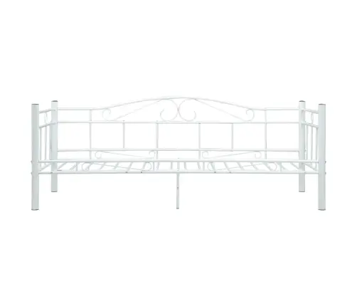 Päevavoodi, Valge, Metall, 90 X 200 Cm