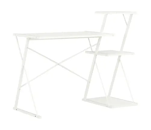Rakstāmgalds Ar Plauktu, Balts, 116X50X93 Cm Vidaxl Rakstāmgalds Ar Plauktu, Balts, 116X50X93 Cm Vidaxl