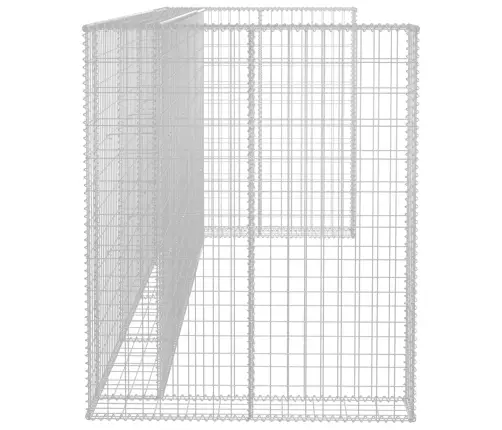 Gabions Atkritumu Tvertnēm, Cinkots Tērauds, 320X100X120 Cm Vidaxl