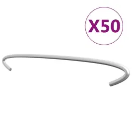 Gabiona Āķi, 50 Gab., Cinkots Tērauds, 40 Cm Vidaxl