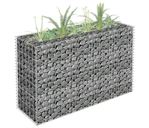 Gabions, Augstā Puķu Kaste, Cinkots Tērauds, 90X30X60 Cm Vidaxl