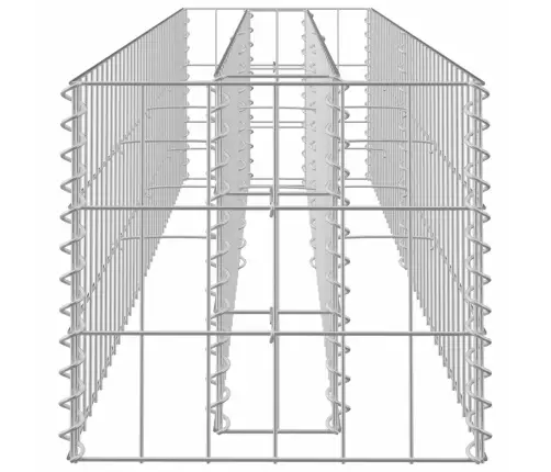 Gabions, Augstā Puķu Kaste, Cinkots Tērauds, 180X30X30 Cm Vidaxl