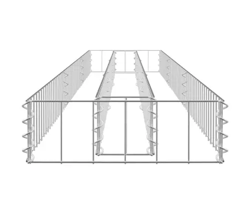 Gabions, Augstā Puķu Kaste, Cinkots Tērauds, 270X30X10 Cm Vidaxl