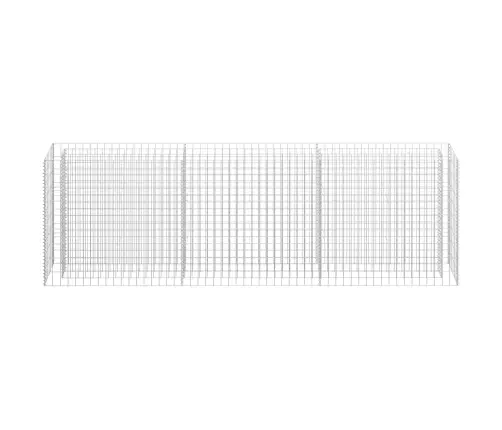 Gabions, Augstā Puķu Kaste, Cinkots Tērauds, 270X30X90 Cm Vidaxl