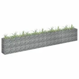 Gabions, Augstā Puķu Kaste, Cinkots Tērauds, 360X30X60 Cm Vidaxl