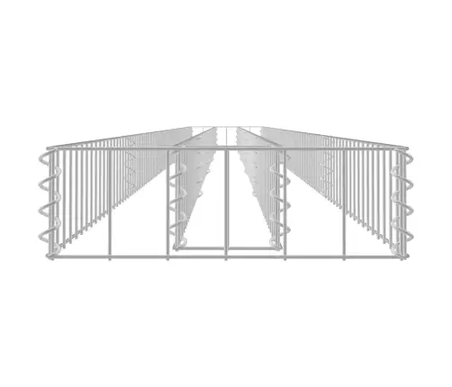 Gabions, Augstā Puķu Kaste, Cinkots Tērauds, 450X30X10 Cm Vidaxl