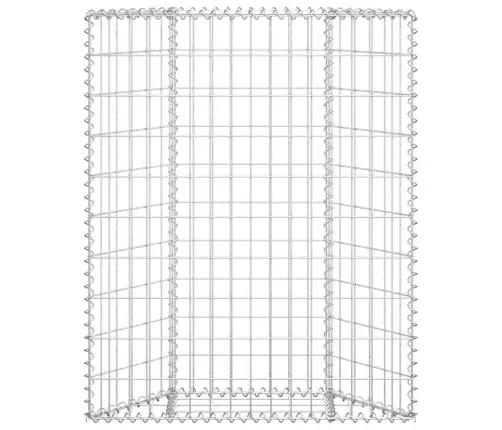 Gabiono Vazonas, 80X20X100cm Galvanizuotas Plienas, Aukštas