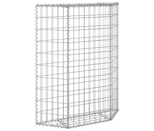 Gabiono Vazonas, 80X20X100cm Galvanizuotas Plienas, Aukštas