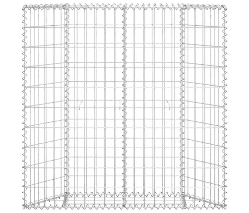 Gabions, Augstā Puķu Kaste, Cinkots Tērauds, 100X20X100 Cm Vidaxl