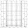 Gabions, Augstā Puķu Kaste, Cinkots Tērauds, 100X20X100 Cm Vidaxl