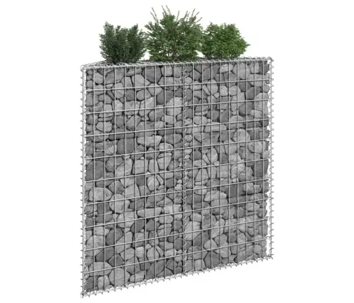 Gabions, Augstā Puķu Kaste, Cinkots Tērauds, 100X20X100 Cm Vidaxl