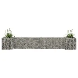 H-Formas Gabions, Tērauda Stieple, 260X40X40 Cm Vidaxl