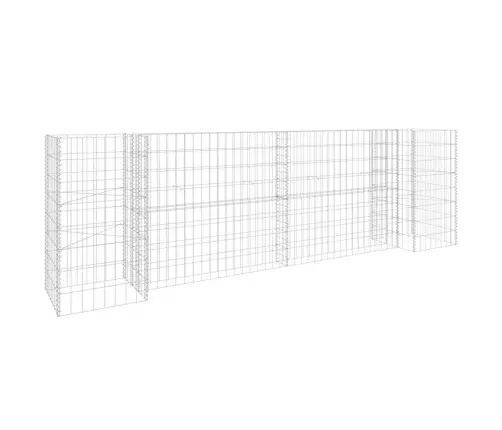 H-Formas Gabions, Tērauda Stieple, 260X40X80 Cm Vidaxl