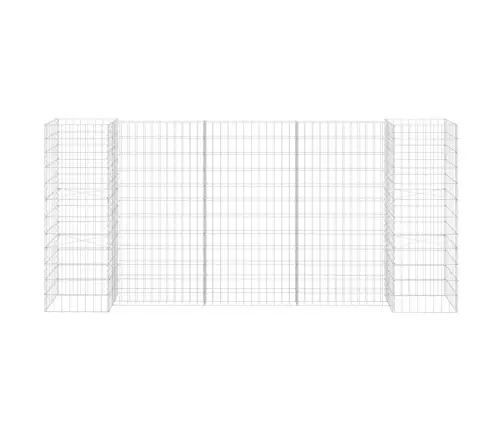 H-Kujuline Gabioon-Taimekast, Terastraat, 260 X 40 X 120 Cm