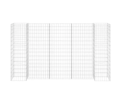 H-Kujuline Gabioon-Taimekast, Terastraat, 260 X 40 X 150 Cm