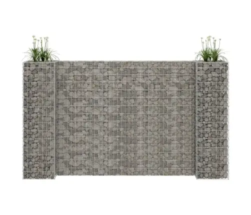 H-Kujuline Gabioon-Taimekast, Terastraat, 260 X 40 X 150 Cm