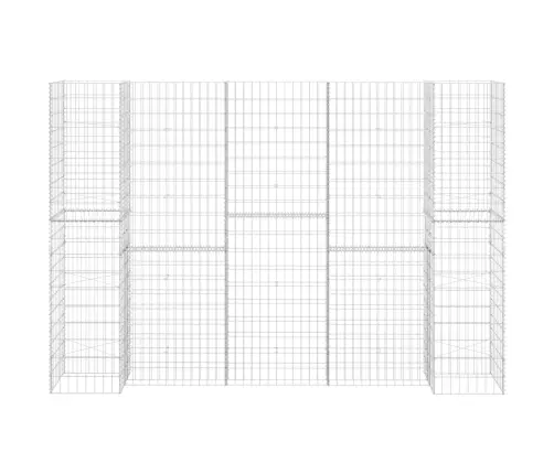 H-Formas Gabions, Tērauda Stieple, 260X40X180 Cm Vidaxl