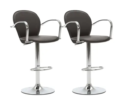 Baaripukid Käetugedega, 2 Tk, Pruun, Kunstnahast