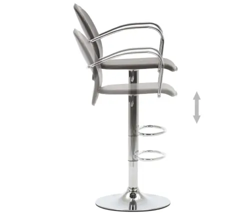 Baaripukid Käetugedega, 2 Tk, Pruun, Kunstnahast