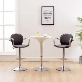 Baaripukid Käetugedega, 2 Tk, Pruun, Kunstnahast