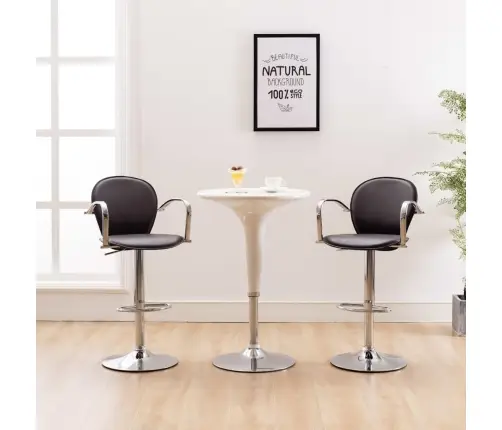 Baaripukid Käetugedega, 2 Tk, Pruun, Kunstnahast