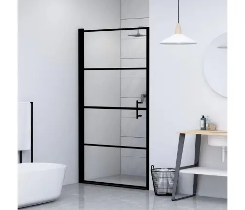 Dušinurga Uks, Karastatud Klaas, 81 X 195 cm Must