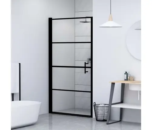 Dušas Durvis, Rūdīts Stikls, 91X195 Cm, Melnas Vidaxl