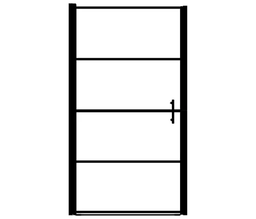 Dušas Durvis, Rūdīts Stikls, 91X195 Cm, Melnas Vidaxl