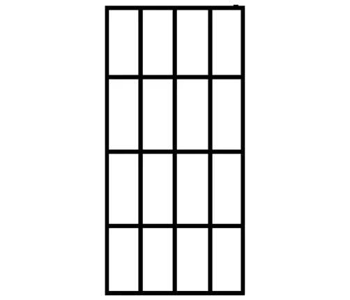 Dušo Pertvara, 118X190cm Grūdintas Stiklas, Skaidri