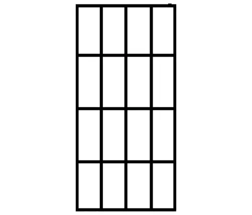 Dušo Pertvara, 100X195cm Grūdintas Stiklas, Matinė