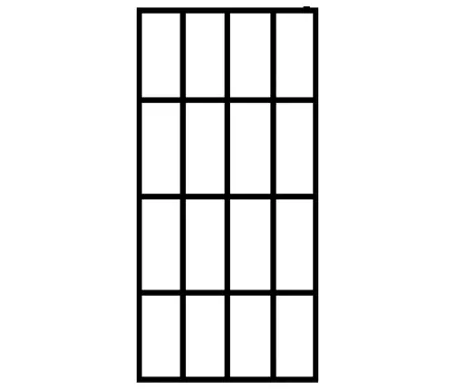 Dušas Siena, Matēts Rūdīts Stikls, 140X195 Cm Vidaxl