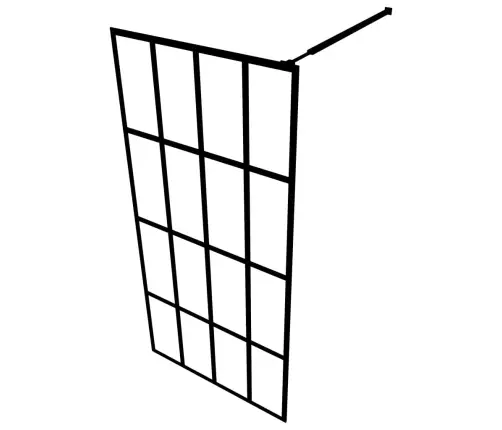 Dušas Siena, Matēts Rūdīts Stikls, 140X195 Cm Vidaxl