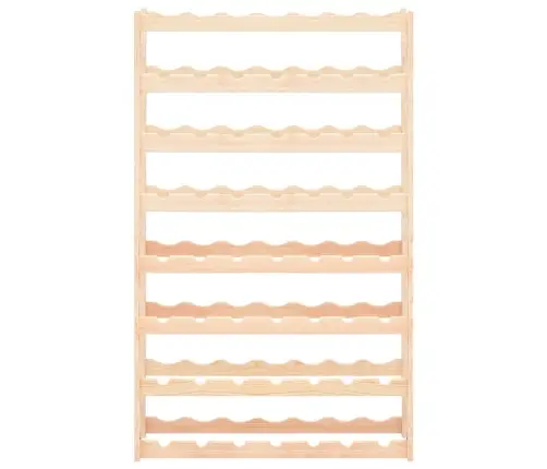 Vīna Pudeļu Statīvs 56 Pudelēm, Priedes Koks Vidaxl