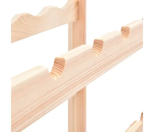 Vīna Pudeļu Statīvs 56 Pudelēm, Priedes Koks Vidaxl