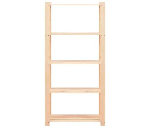 5-Korruseline Hoiuriiul 80 X 38 X 170 Cm Männipuit 250 Kg