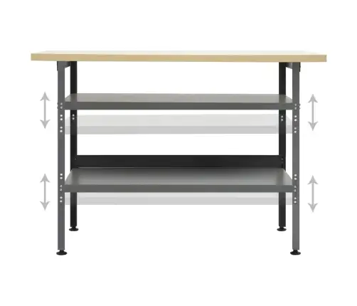 Tööpink, Hall, 120 X 60 X 85 cm Teras