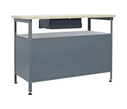 Tööpink, Must, 120 X 60 X 85 cm Teras