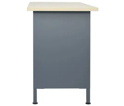 Darbagalds, Melns, 120X60X85 Cm, Tērauds Vidaxl