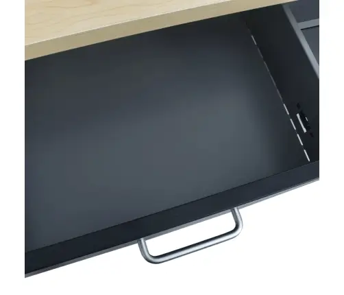 Darbagalds, Melns, 120X60X85 Cm, Tērauds Vidaxl