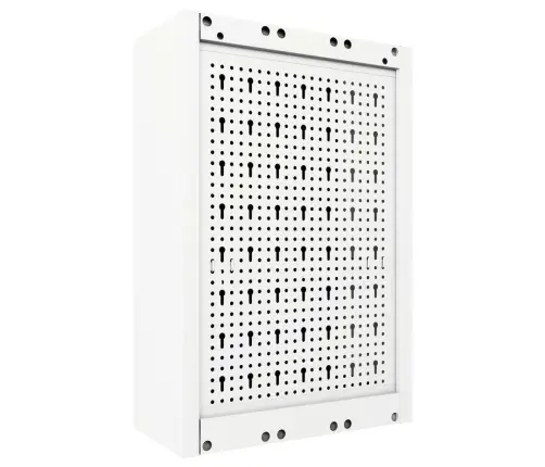 Sienas Instrumentu Skapis, Industriāls, Melns Un Pelēks Metāls Vidaxl